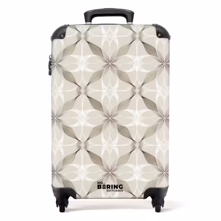 Suitcase - Graphic - Pattern - Gray — 1
