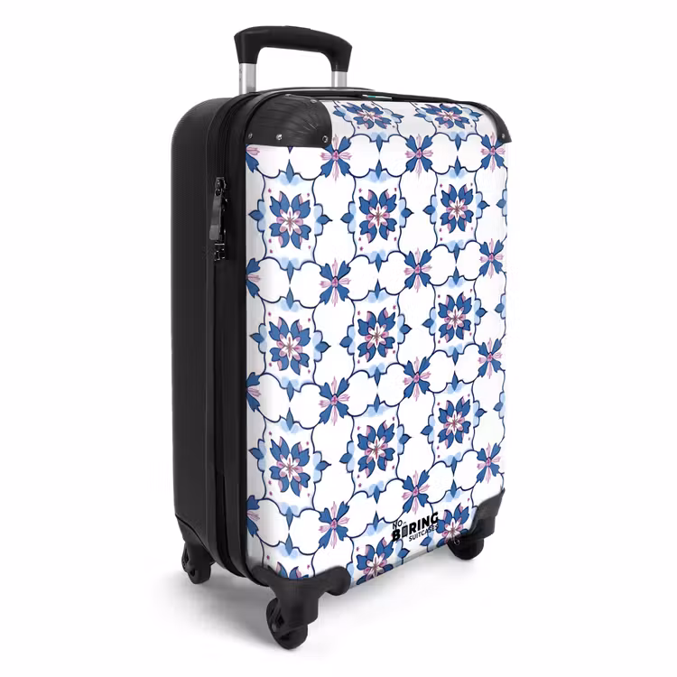 Suitcase - Modern - Pattern - Blue - Pink — 2