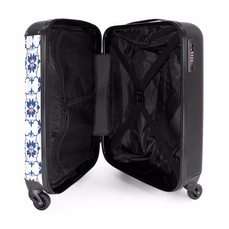 Suitcase - Modern - Pattern - Blue - Pink — 5