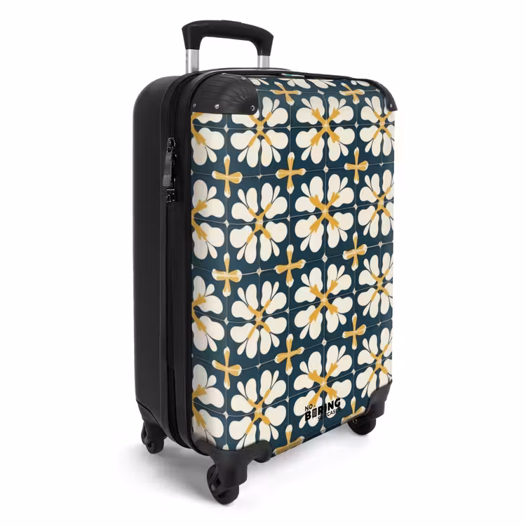 Suitcase - Motif - Tile - Ochre yellow — 2