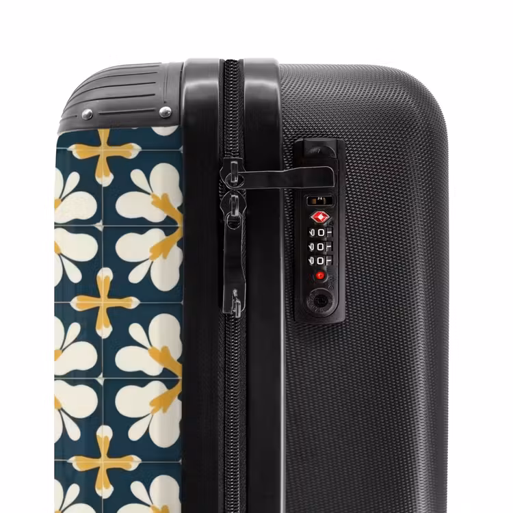 Suitcase - Motif - Tile - Ochre yellow — 6