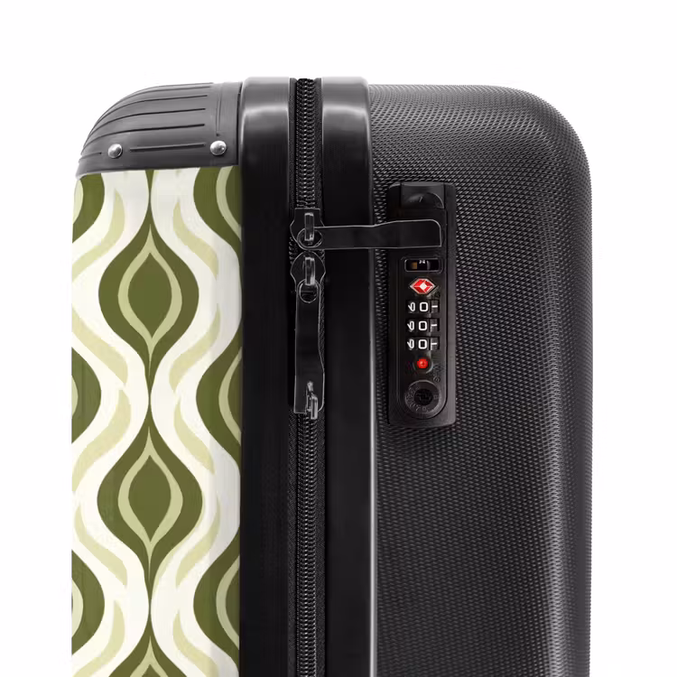 Suitcase - Pattern - Retro - Green — 6
