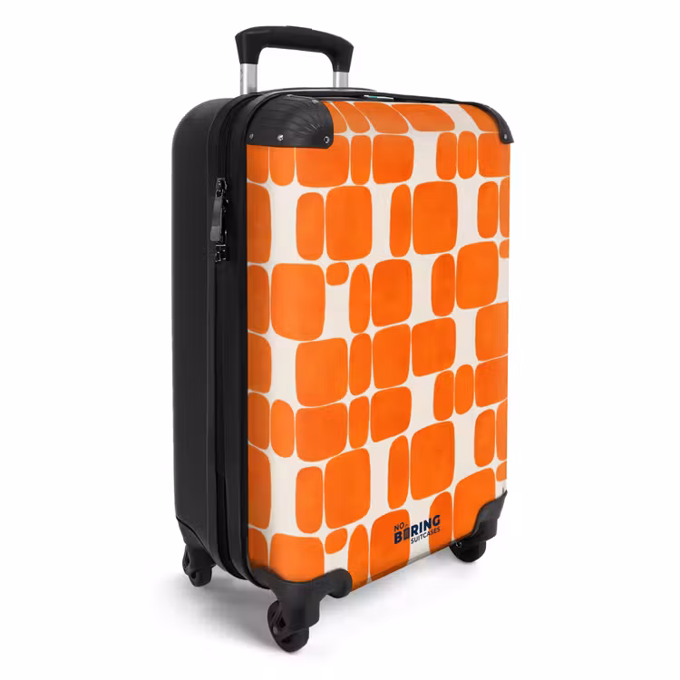Suitcase - Pattern - Retro - Orange — 2