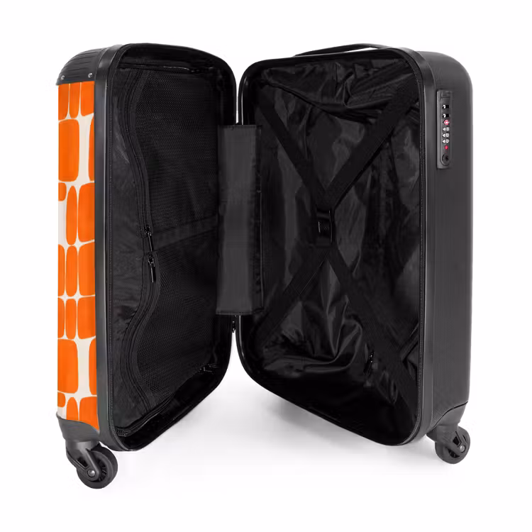 Suitcase - Pattern - Retro - Orange — 5