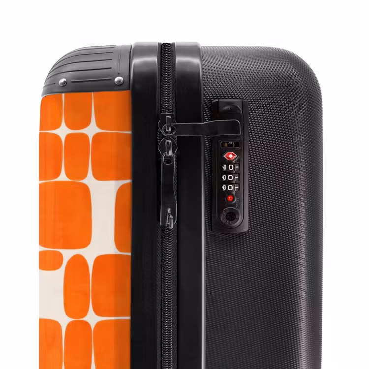 Suitcase - Pattern - Retro - Orange — 6