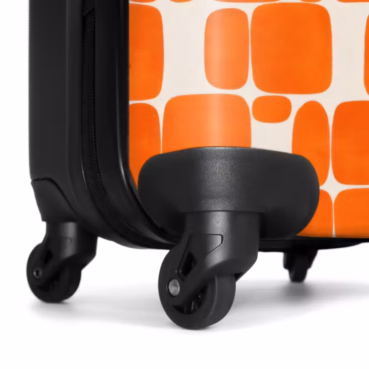 Suitcase - Pattern - Retro - Orange — 7