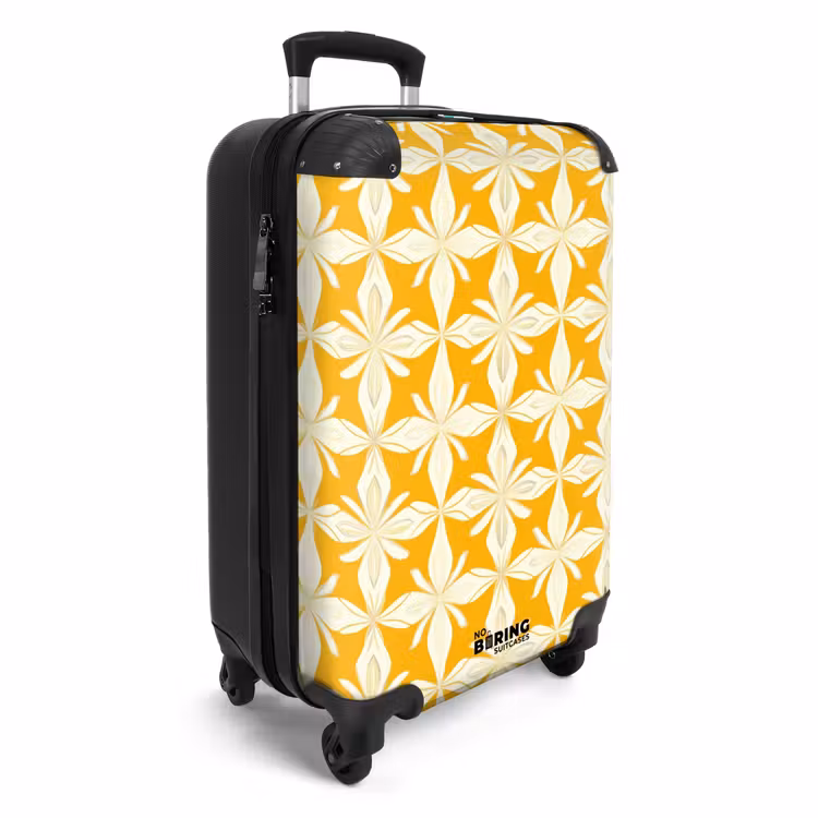 Suitcase - Pattern - Retro - Yellow — 2