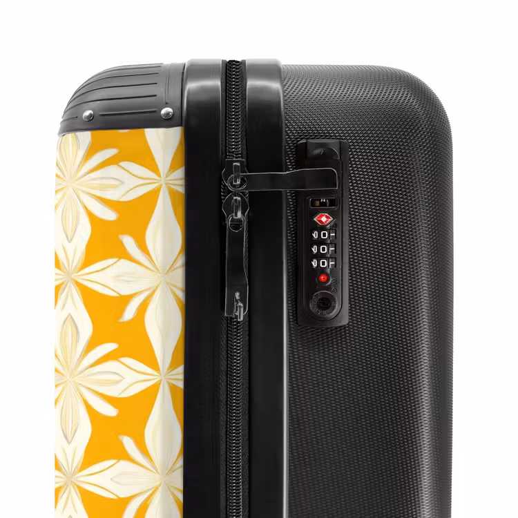 Suitcase - Pattern - Retro - Yellow — 6