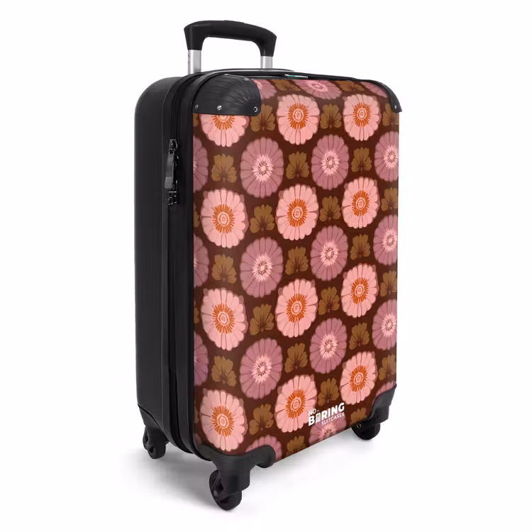 Suitcase - Retro - Daisy - Pink — 2