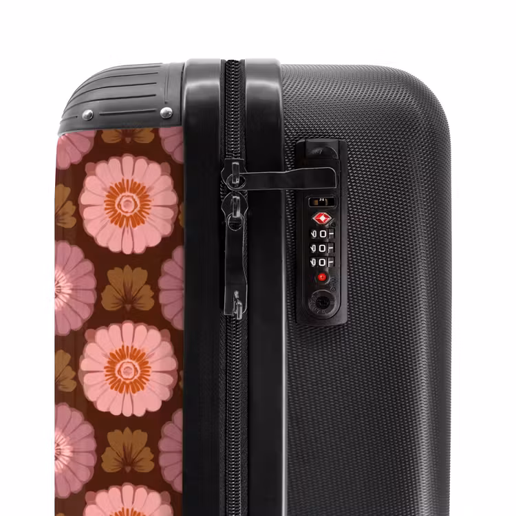 Suitcase - Retro - Daisy - Pink — 6
