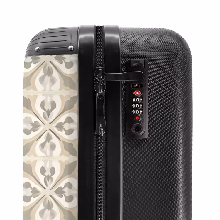 Suitcase - Tile - Motif - Beige — 6