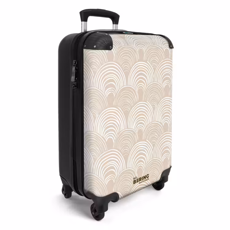 Suitcase - Waves - Texture - Beige — 2