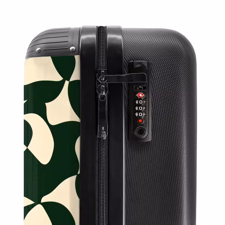 Suitcase - Green - Organic planes - Cream — 6