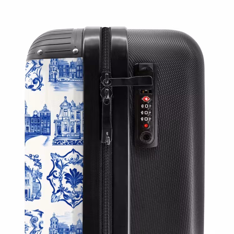 Suitcase - Houses - Ships - Blue — 6