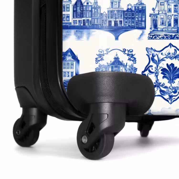 Suitcase - Houses - Ships - Blue — 7