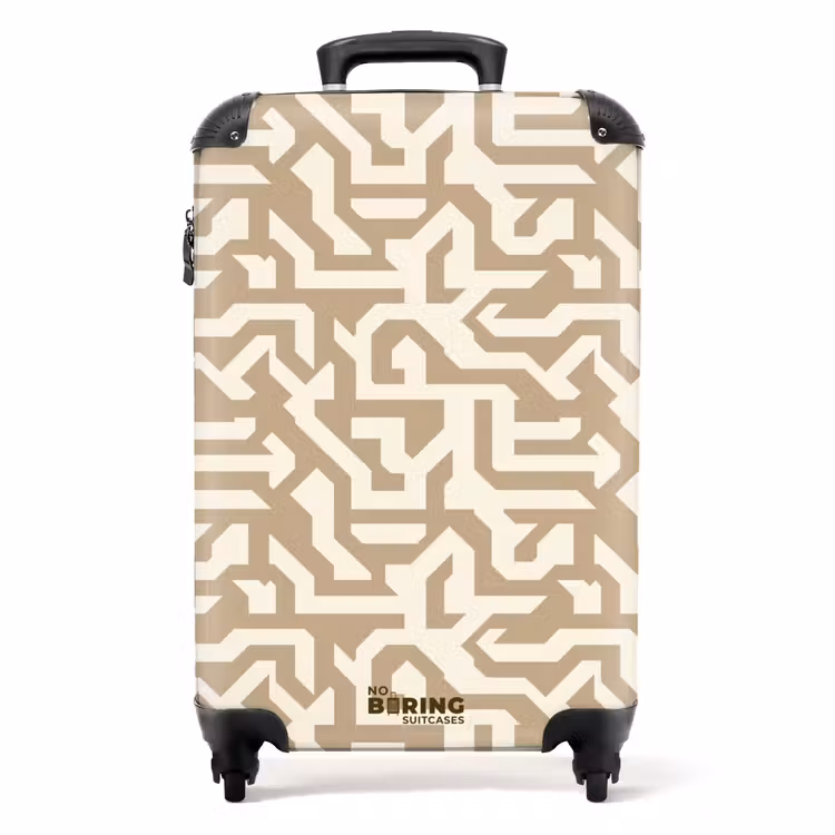 Suitcase - Modern - Abstract - Beige — 1