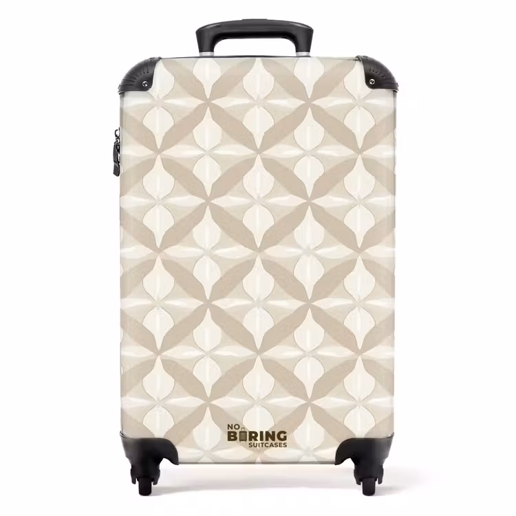 Suitcase - Pattern - Classic - Beige — 1
