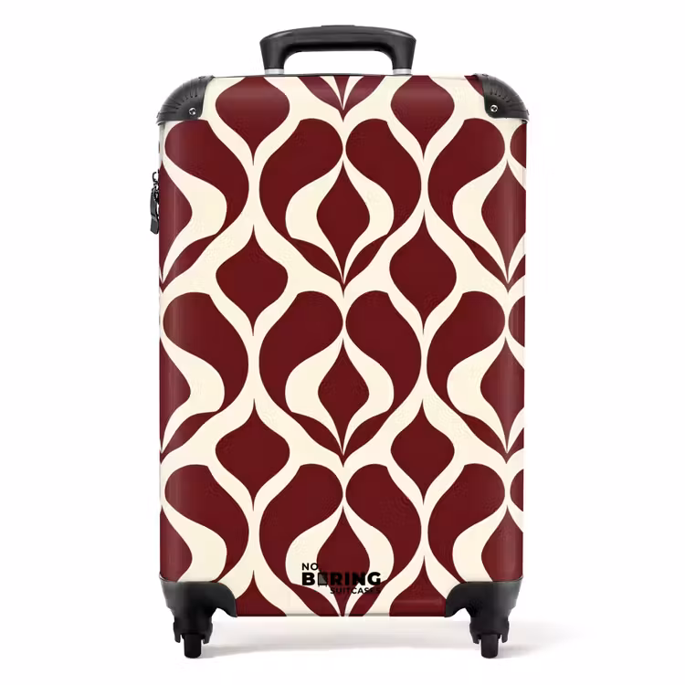 Suitcase - Red - Drop pattern - Graphic — 1