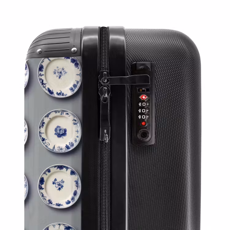 Suitcase - Signs - Flowers - Blue - White — 6
