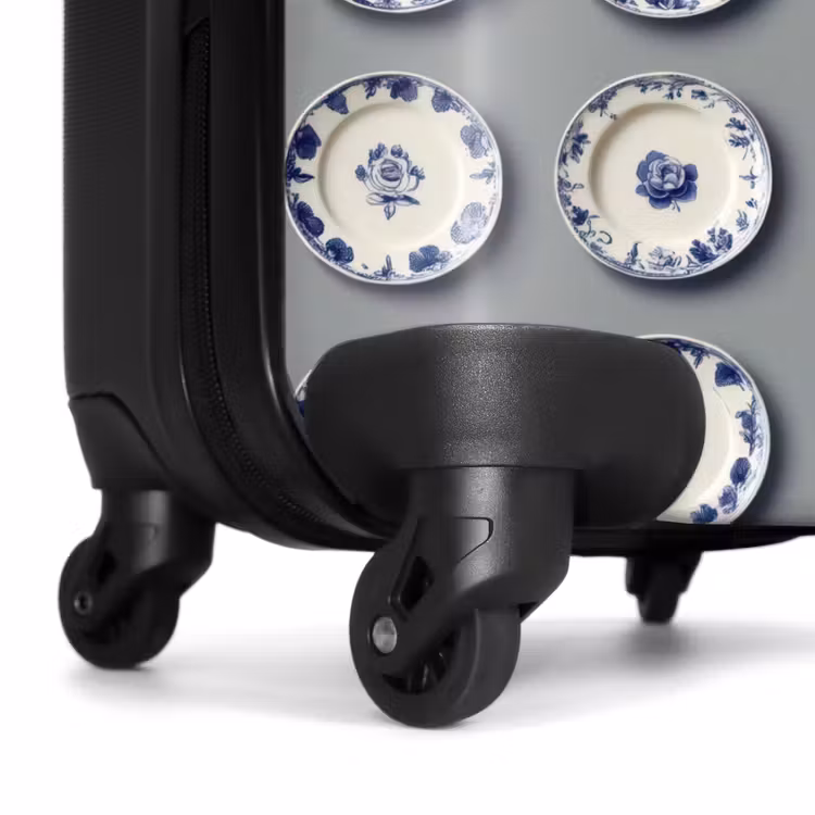 Suitcase - Signs - Flowers - Blue - White — 7