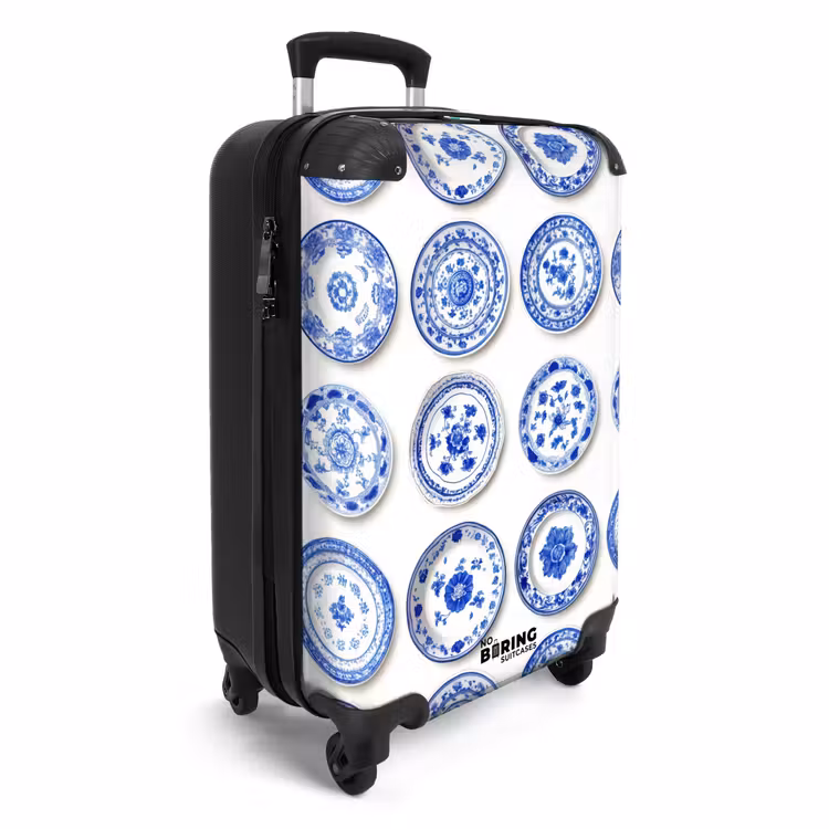 Suitcase - Signs - Flowers - Pattern - Blue — 2