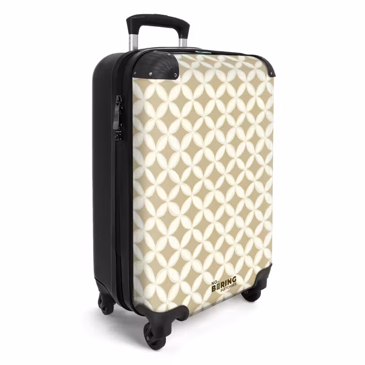 Suitcase - Symmetrical - Motif - Beige — 2