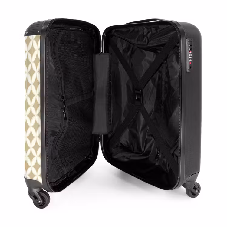 Suitcase - Symmetrical - Motif - Beige — 5