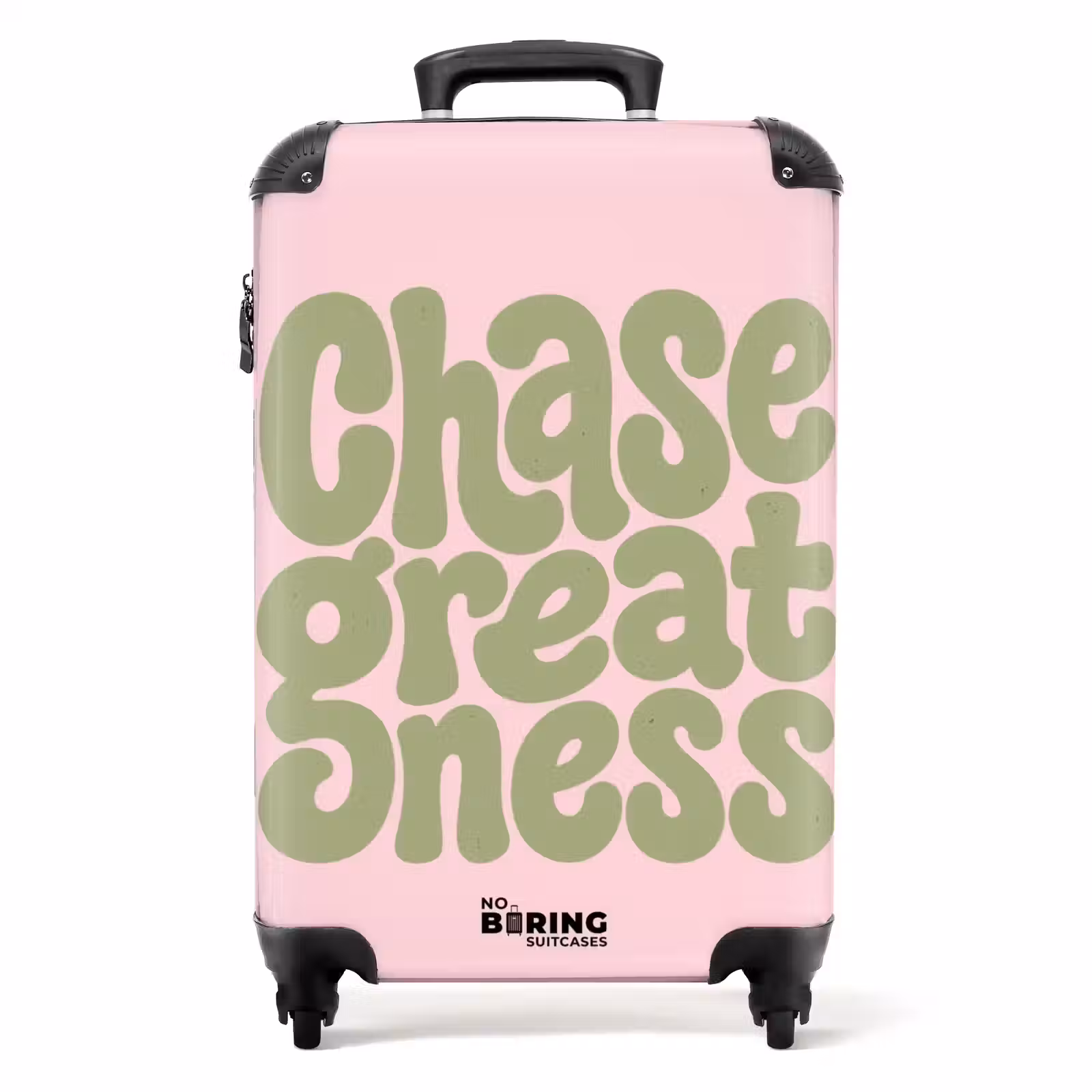 Suitcase - Chase greatness - Green - Pink - Retro — 1