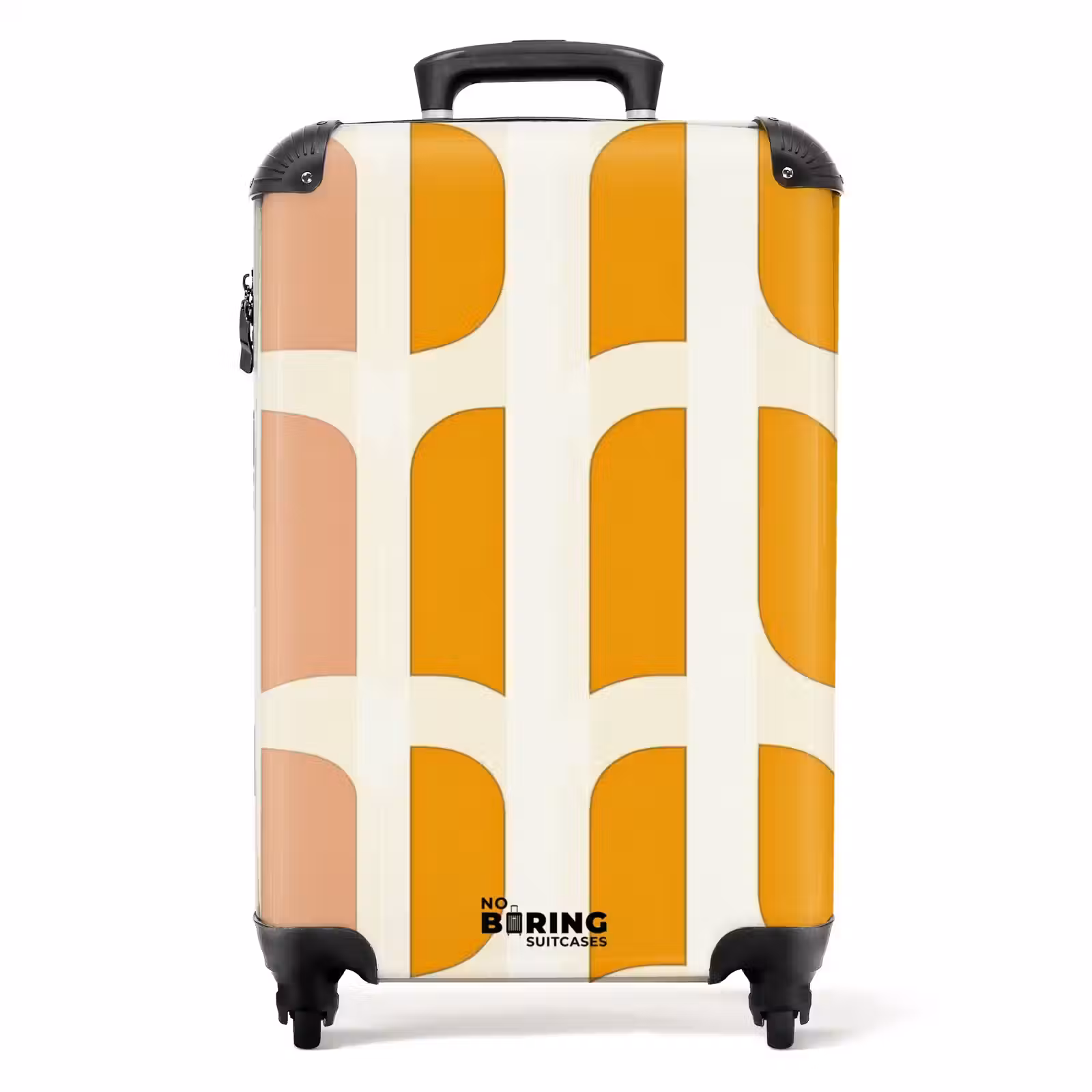 Suitcase - Geometric - Pattern - Yellow - Pink — 1