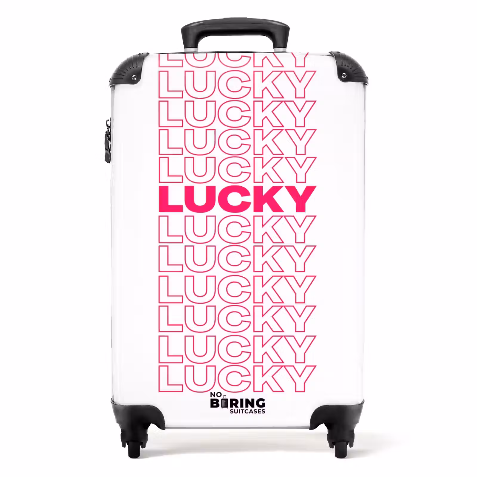 Suitcase - Lucky - Pink - Pattern — 1