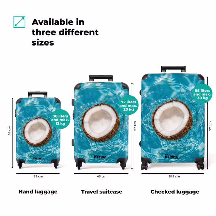 Suitcase - Coconut - Water - White — 3