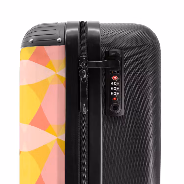 Suitcase - Colorful - Checkered pattern - Leaf shapes — 6