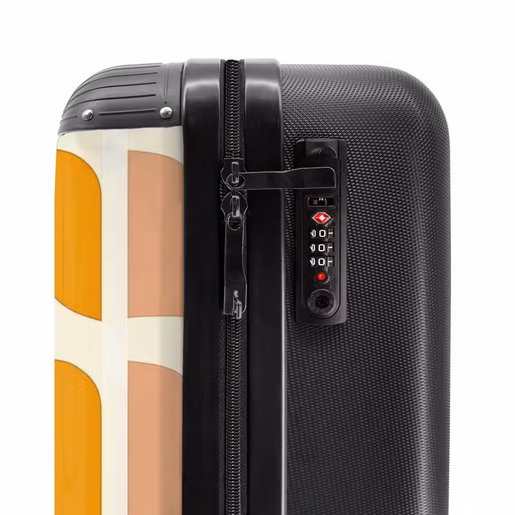Suitcase - Geometric - Pattern - Yellow - Pink — 6