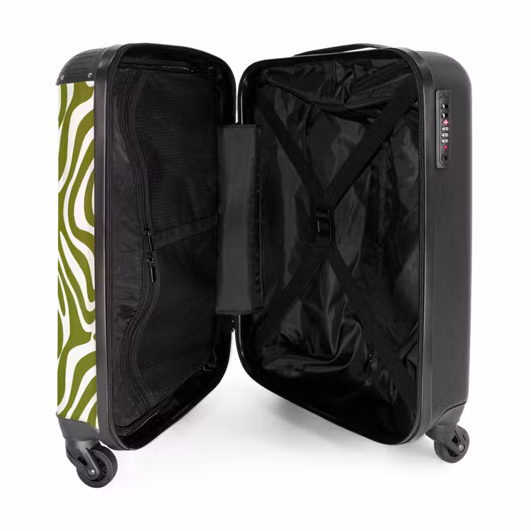 Suitcase - Line pattern - Green - Organic — 5