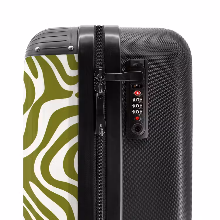 Suitcase - Line pattern - Green - Organic — 6