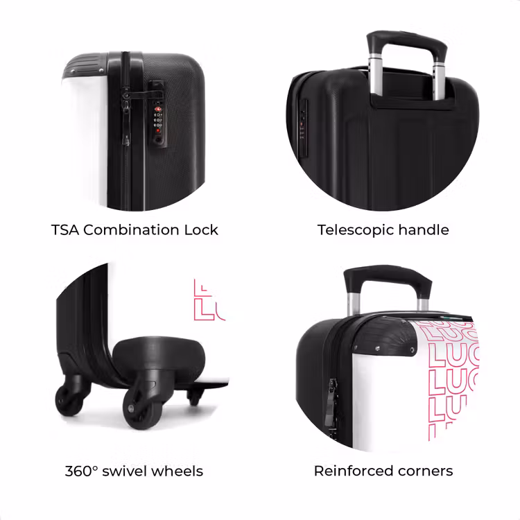 Suitcase - Lucky - Pink - Pattern — 8