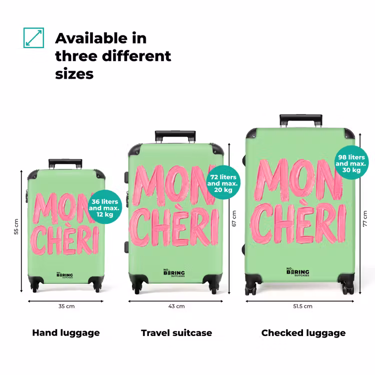 Suitcase - Mon cheri - Green - Pink — 3