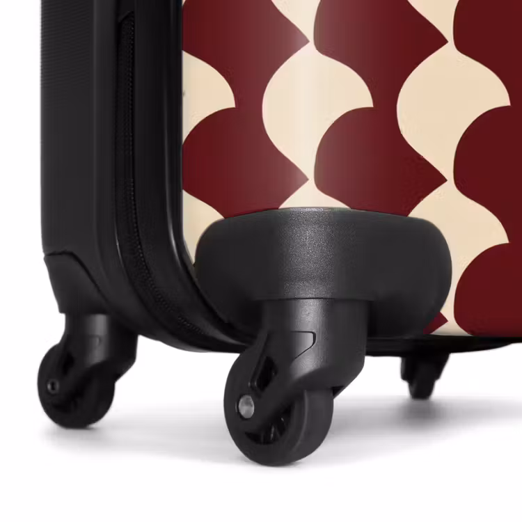 Suitcase - Red - Tile pattern - Cream — 7