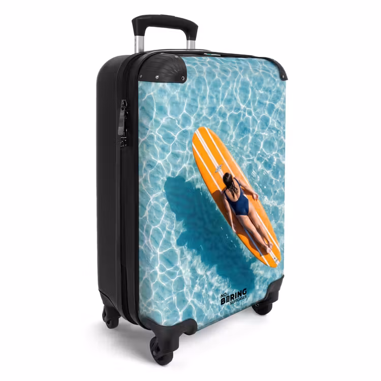 Suitcase - Surfboard - Water - Swimsuit - Orange — 2