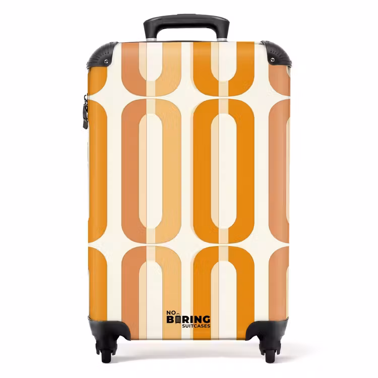 Suitcase - U-Shape - Retro - Orange — 1