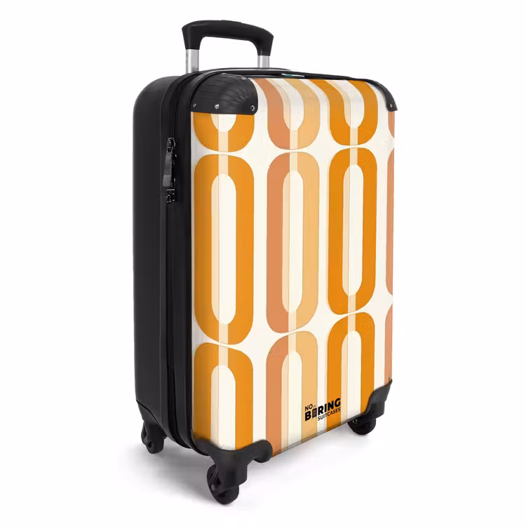 Suitcase - U-Shape - Retro - Orange — 2