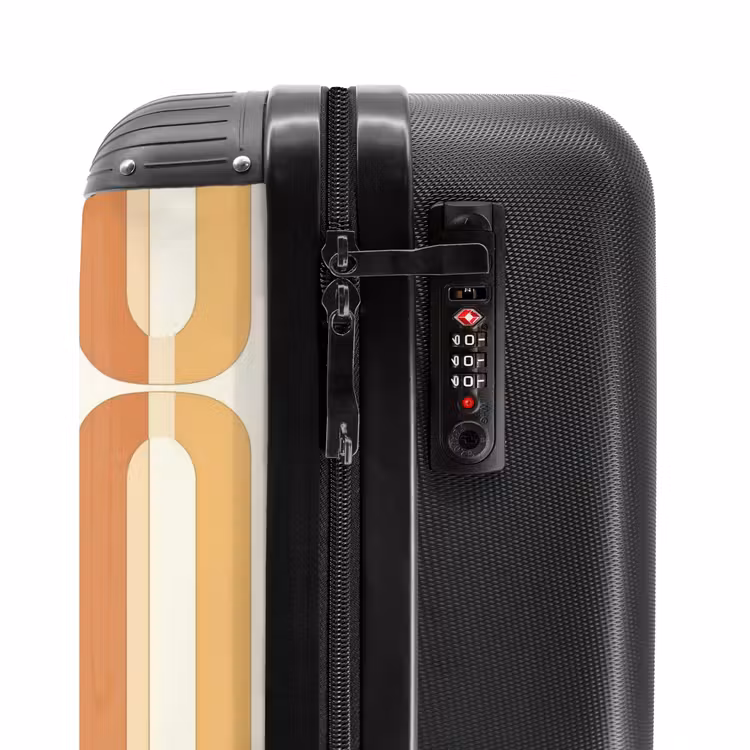 Suitcase - U-Shape - Retro - Orange — 6