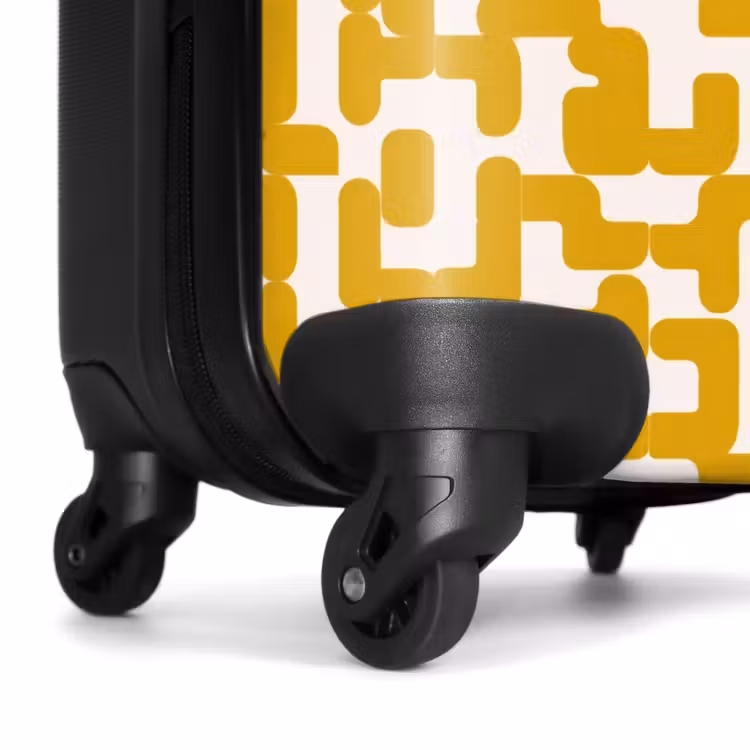 Suitcase - Yellow - Beige - Pattern — 7