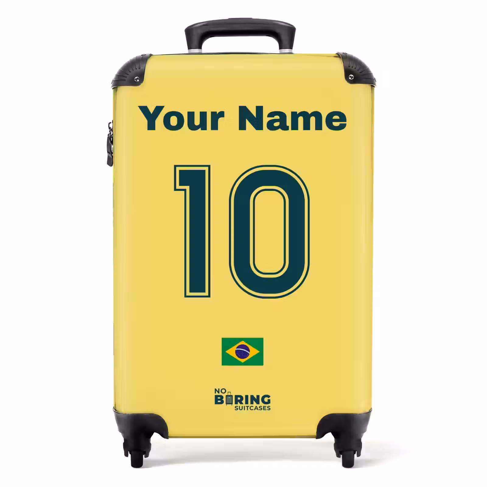 Suitcase with name - Brazil home jersey — 1