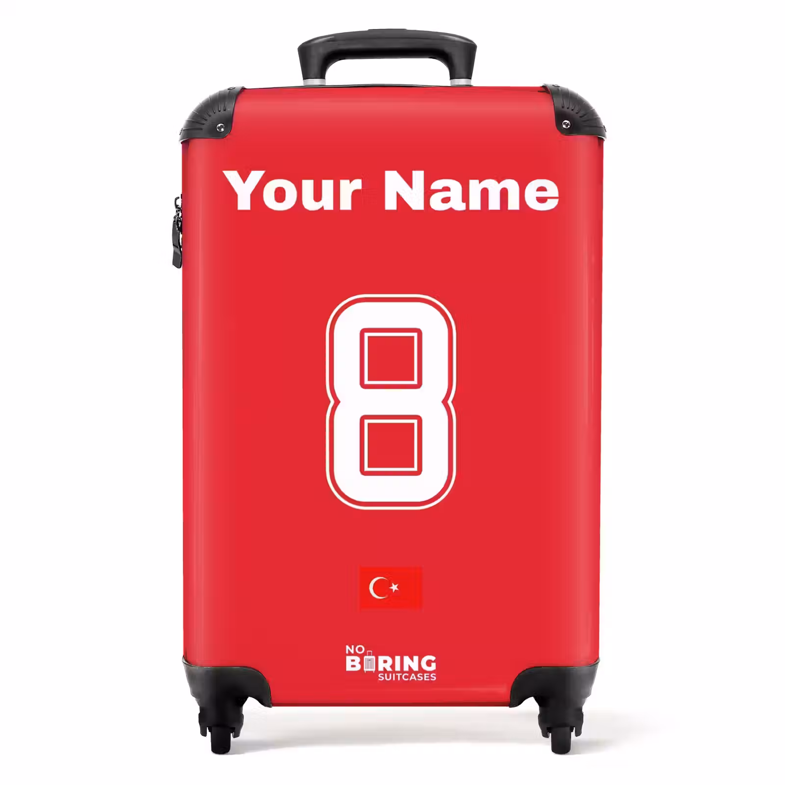 Suitcase with name - Turkey home jersey — 1