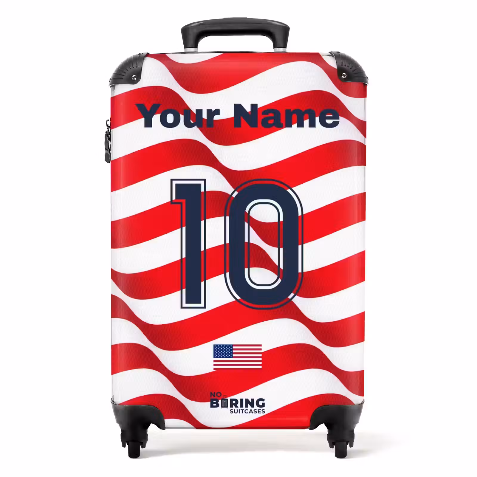 Suitcase with name - USA home jersey — 1
