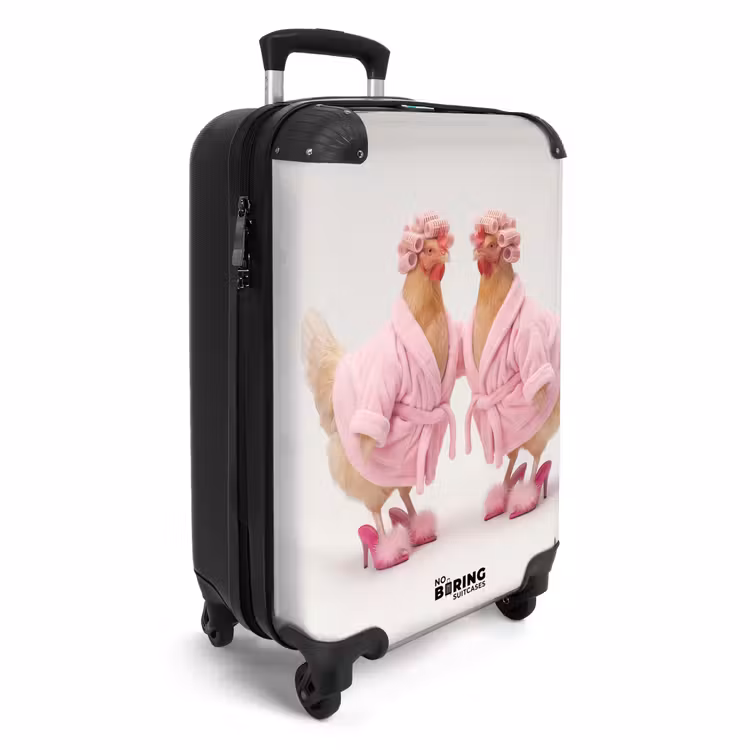 Suitcase - Chickens - Bathrobe - Stool pins - Heels — 2