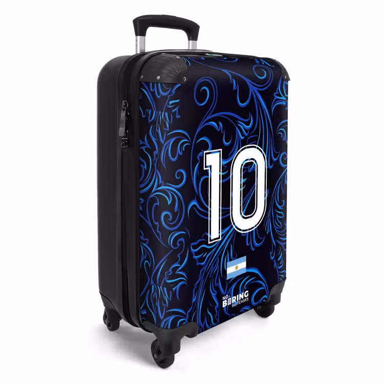 Suitcase with name - Argentina away jersey — 2