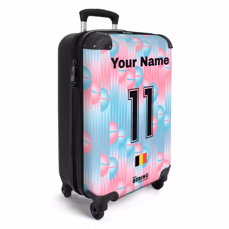 Suitcase with name - Belgium away jersey — 2