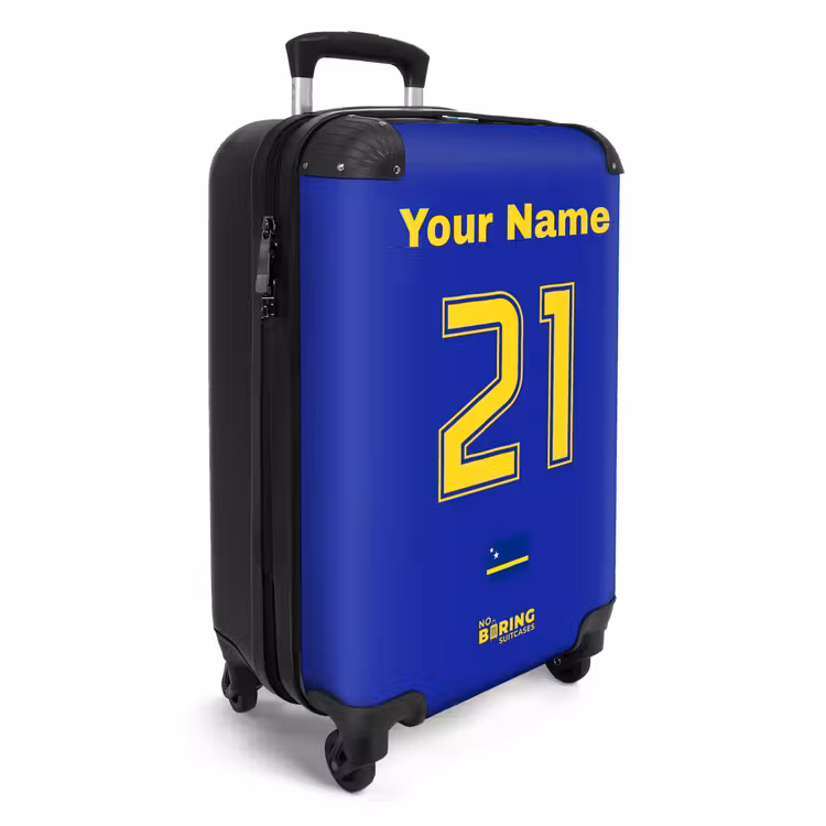 Suitcase with name - Curaçao home jersey — 2